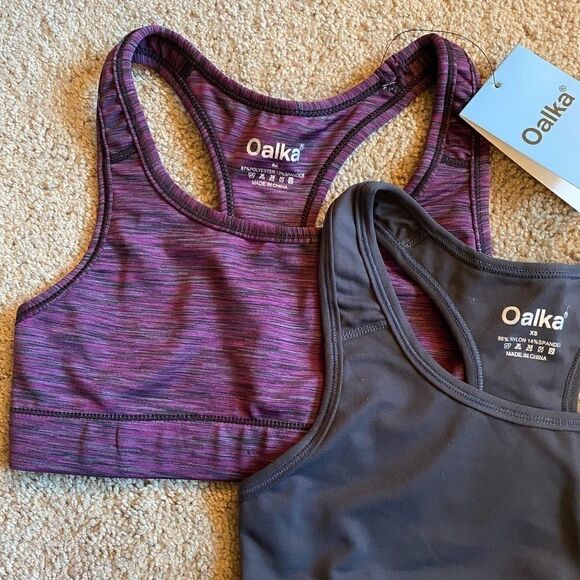Set of 2, NWT Oalka sports bras, XS - Picture 3 of 7